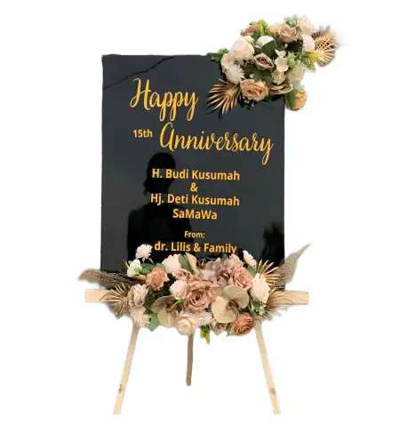 Papan Bunga Akrilik Ballroom Wedding Cibinong