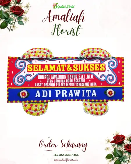 Papan Bunga Ucapan Selamat Ballroom Wedding Cibinong